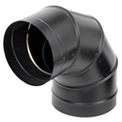Dura-Black 6in - 90 degree elbow